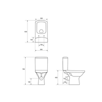 Set vas wc Cersanit, Easy New, stativ, rimless cu rezervor si capac soft-close si easy off inclus